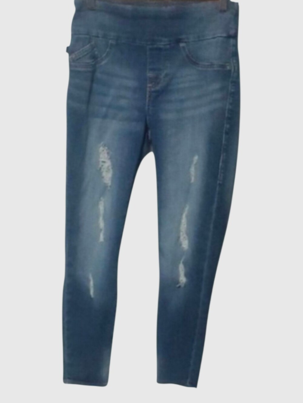 Rock & Republic Jeans Womens Size 4 Distressed Blue Fever Crop Cropped